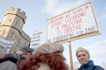 Protesting a JNF fundraiser at Windsor Castle UK