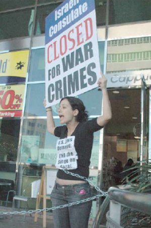 Solidarity Action in Los Angeles (January 16, 2009