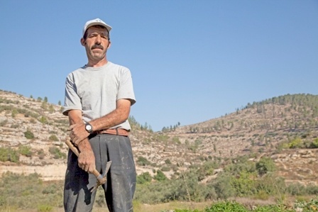 “Israeli politics are politics of expansionism and confiscation” - Most of Ahmad Adwan’s agricultural land lies west of the ‘Green Line’ and will be cut off from Battir when the Apartheid Wall is built.